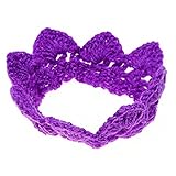 ベビー新生児かぎ針編みのハンドニットアクセサリー写真プロップのヘッドバンドを作った