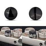 JJC 凹+凸 2個入 粘着式 レリーズボタン シャッターボタン Sony A7 V A7M5 ILCE-7M5 ZV-E10 II A7C R A7C II A6700 ZV-E10 ZV-1 A7SIII A7RIII A7III RX100 VII VI V IV Fujifilm X-S10 Canon EOS M50 パナソニック GH-7 DC-S5 DC-G100 など適用 黒