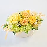 花由 プリザーブドフラワー パニエ ジューシーイエロー 日時指定便