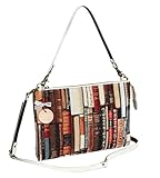 [クリオジー] ショルダーバッグ TASCA タスカ ゴブラン生地 本棚柄 2way