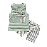 Cutelove 子供服 Tシャツ タンクトップ Tシャツ＆パンツ 上下セット ショートパンツ 袖なし ベビー 男の子 夏 可愛い柄