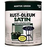 Rust-Oleum 7732502 Stops Rust, 32 oz. Quart, Hunter Green Satin Finish [並行輸入品]