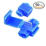 Hilitchi 50個12 – 10ゲージスコッチロッククイックスプライスワイヤ絶縁端子配線コネクタ( 50個,黄色) 50 Piece HQ2-BB-50