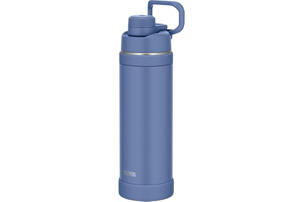 【ハンドル付き・食洗機対応】サーモス 水筒 真空断熱スポーツボトル 1L アッシュブルー 持ち運びに便利なキャリーループ 直飲み 飲み口が外せて洗いやすい 保冷専用 FJU-1000 ASB
