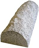 車止め カーストッパー 御影石 薪シンプルデザイン 45cm ホワイト色