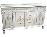 ロココ調ハンドペイント サイドボード　156cm　4枚ドア