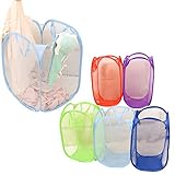 Voberry Mesh Foldable Pop up Dirty Clothes Laundry Basket Bag Toy Tidy Storage by Voberry