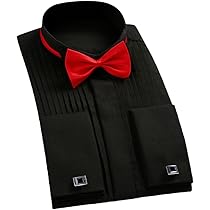 新品・未開封＊グレーワイシャツ＋蝶ネクタイ メンズ Amazon.co.jp: ウイングカラー フォーマル カフス 専用シャツ