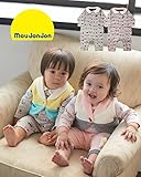 【子供服】 moujonjon (ムージョンジョン) 日本製天竺ジャガードつみき柄Tオール 70cm，80cm M54760