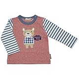 2018年 春物 ZOOMIC ズーミック 天竺 袖ボーダーアップリケ 長袖Ｔシャツ レッド◇95cm