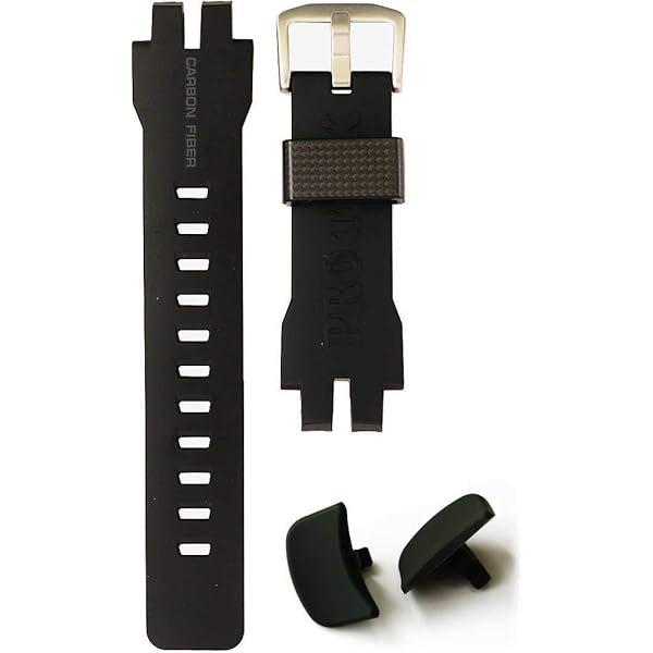 Amazon.co.jp: [カシオ]CASIO PRW-6000Y 用カーボン入りウレタンバンド