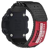 [DAVILANE] 24mm時計替えバンド GA-2000 PRG-600/650 PRW-6600交換バンド スポーツマジックテープ時計ベルト ソフトナイロン製