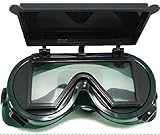 溶接 ゴーグル 防塵 メガネ 眼鏡 (四角型)