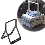 新聞ラック 新聞ストッカー マガジンラック マガジン＆ニューズラック タワー ブラック 02565 TOWER特集