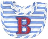 Mud Pie Baby-Boys Newborn B Initial Boy Bib, Blue, One Size by Mud Pie Baby [並行輸入品]