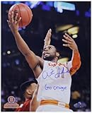 NCAA SyracuseオレンジスクープJardineホワイトJersey垂直写真" Goオレンジ" Inscription、8 x 10-inch