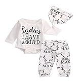ベビー 子供服 綿 7分袖 帽子 Ｔシャツ ロングパンツ 英文字プリント 上下セット 肌優し 可愛い 女の子 男の子 パジャマ 普段着 3点セット (90)