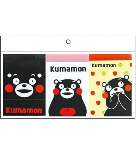Amazon.co.jp: 山二 くまモン 付箋ブック 10336 ブラック レギュラー