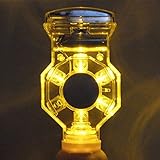 ソーラー式工事灯・幅83mm（黄回転点灯・はかま付）