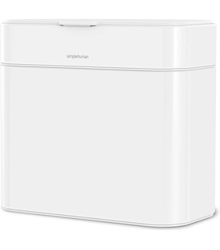 Amazon｜simplehuman ダストボックス セミラウンドカン 40L クリーム