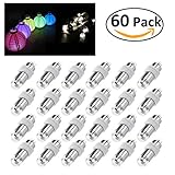 LEORX 60 Paper Lantern Lights for Balloons Party Floral Decoration, Waterproof - Warm White [並行輸入品]