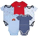 エルフ ベビー(Fairy Baby)ベビーボディスーツ 肌着 半袖 男の子 5枚セット 出産祝い(サイズ：10-12M) セット1