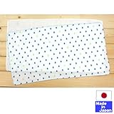 ★日本製★　2重より、ふんわり３重織ガーゼ入浴布　２枚組（D柄ヨット＋無地）　綿100％ 　サイズ30×58cm
