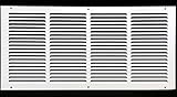24" x 12" RETURN GRILLE - Easy Air FLow - Flat Stamped Face [White] [並行輸入品]