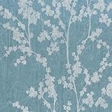 26946144 – Geodeブルーリーフ、Stems Casadeco壁紙
