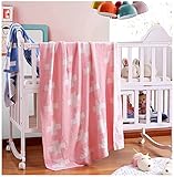 【小物雑貨くりた屋】♡女の子にオススメ！！！コットン100%可愛いクロス柄ブランケット♡　ニット綿　ブランケット　ベビー　キッズ　レディース　寝具　ガーゼケット　毛布　出産祝い　誕生日プレゼント　ギフ