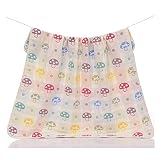 6重ガーゼケット 綿100％ ベビー 赤ちゃんバスタオル 優しい肌触り おくるみ出産祝い 110x110cm