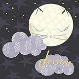 Oopsy Daisy Fine Art for Kids Sweet Dreams Kittyキャンバス壁アートby Daviz 21 x 21" NB21177