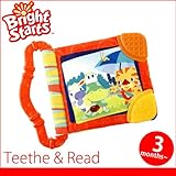 Bright Starts　ブライトスターツ　歯固め付布絵本　ティーズ＆リード（オレンジ）　KI-BR8475-02　おもちゃ　知育玩具