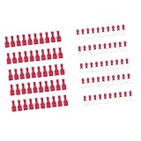 Sharplace 約100ピース　オスメス　絶縁ワイヤースパイド　端子圧着コネクタ　レッド