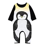 Tovadoo ベビー　ロンパース　爬行服　長袖　ペンギン柄　動物柄　春秋　コットンブレンド　可愛い　カッコイイ　爽やか　遊園地　リゾート　旅行　室内　出産祝い　新生児　男の子　女の子