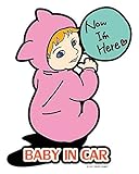 [berryrabbit amazon店]出産祝い　ギフトにも！　baby in car ステッカー マグネット　赤ちゃん　車　babyincar kidsincar kids in car ベイビー