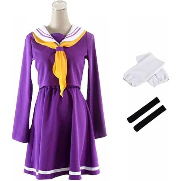 Amazon.co.jp: ノーゲームノーライフ 白しろ コスプレ衣装 (L) : ホビー