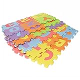 amzmonnsuta ミニ36pcsEVA発泡体パッドアルファベットナンバーパズル 赤ちゃんクロールプレイ 子供マット