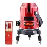 FUKUDA 5ライン レーザー墨出し器+受光器セット EK-453DP 4垂直・1水平 自動補正レーザーレベル フクダ 墨出し器 レーザーライン 水平器