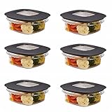 Rubbermaid Rubbermaidプレミア食品ストレージコンテナ 6 Pack グレー