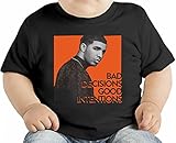 Bad Decisions Good Intentions Red オーガニックベビーTシャツ 12 - 18 Months
