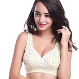 （ワボーズ） Waboatsカップ付き 全世界で大ヒッ　マタニティ ブラジャー ヨガ エクササイズ ナイトブラ ストレッチレース付きやわらか授乳ブラジャ 授乳服 授乳用ブラジャー 妊婦 産後 矯正下着