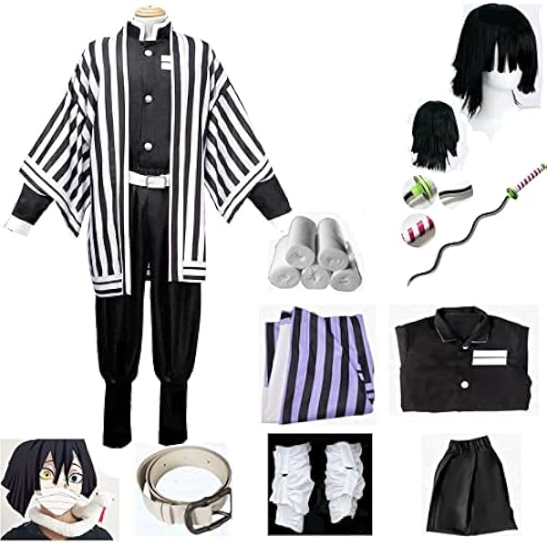 伊黒小芭内 ウィッグ セット済 三分妄想 鬼滅の刃 コスプレ 伊黒小芭内 ウィッグ