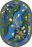 Joy Carpets Kid Essentials Early Childhood Oval You Can Find Rug Multicolored 7'8 x 10'9 [並行輸入品]
