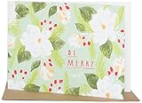 Yellow Owl Workshop Sketch Floral Be Merry　カード