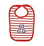 NCAAアリゾナワイルドキャッツ乳児ストライプニットよだれかけ、ワンサイズ、レッド/ホワイト
