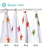 aden + anais (エイデンアンドアネイ) おくるみ バラ売り 1枚 出産祝い【並行輸入品】 Super star A-3