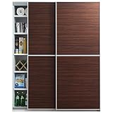 大型スライドドア・リビングボード サローネ リビング 幅100cm 扉：E_ゼブラ[■]