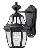 Savoy House Lighting 5-490-BK Endorado Collection 1-Light Outdoor Wall Mount 13.25-Inch Lantern, Bla