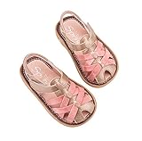 MUZJOY ベビーサンダル 本革 つま先ガード ベビーシューズ 迷子防止 お呼ばれ キッズ靴 柔らか 軽量 滑り止め 女の子 夏 出産祝い